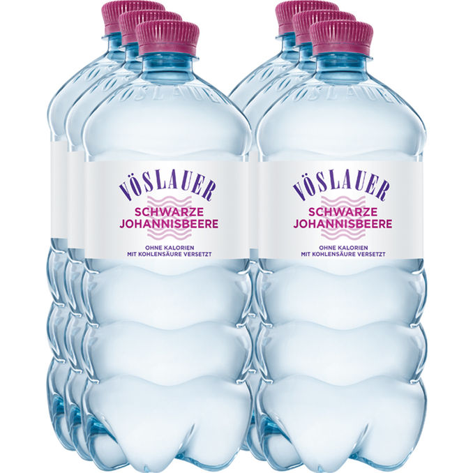Vöslauer Stilles Wasser Schwarze Johannisbeere, 6er Pack