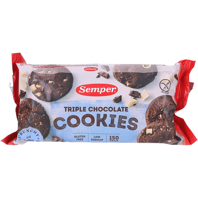Läs mer om Semper Triple Chocolate Cookies