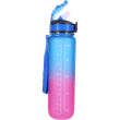 Næringsindhold Hollywood Motivational Bottle Vandflaske Blå & Pink 1L