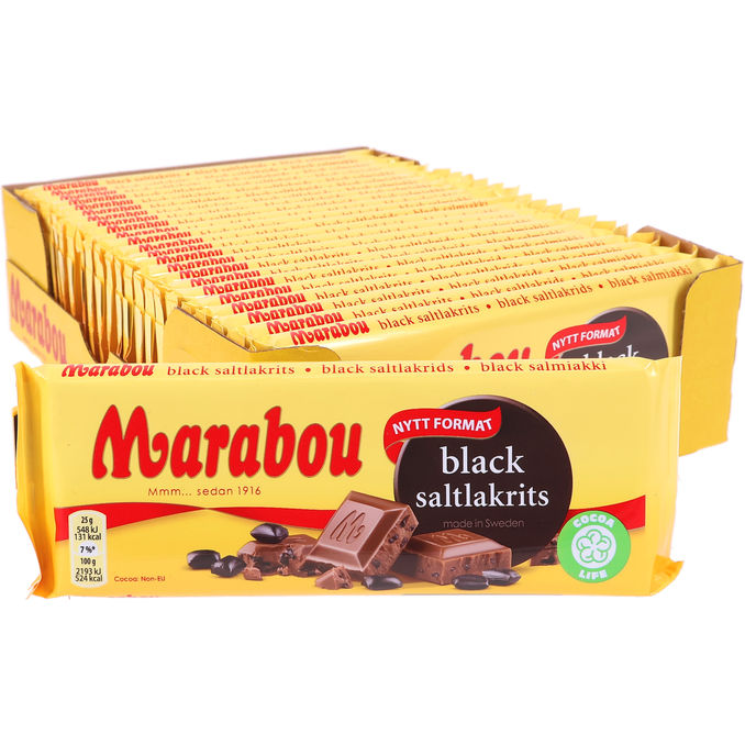 Marabou Mjölkchoklad Saltlakrits 24-pack