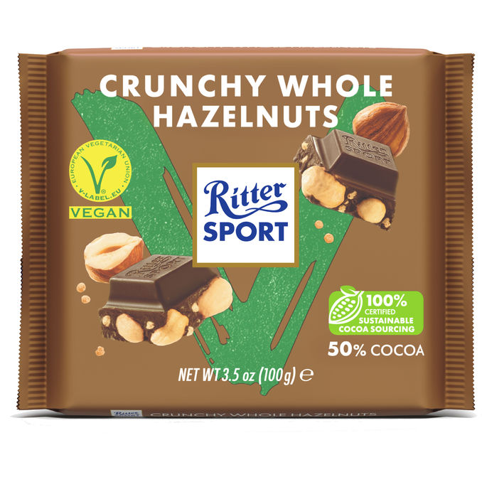 Ritter Sport Suklaalevy Hasselpähkinä Vegan