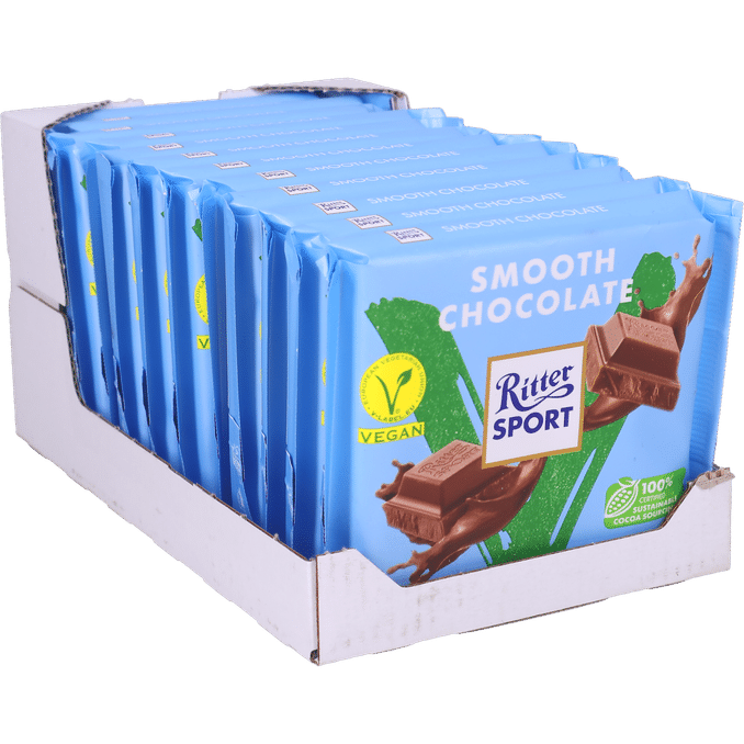 Ritter Sport Vegan Smooth Chocolate 12-pack | 12 x 100g