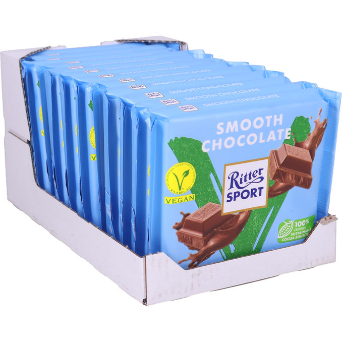 Ritter Sport Vegan Smooth Chocolate 12-pack | 12 x 100g