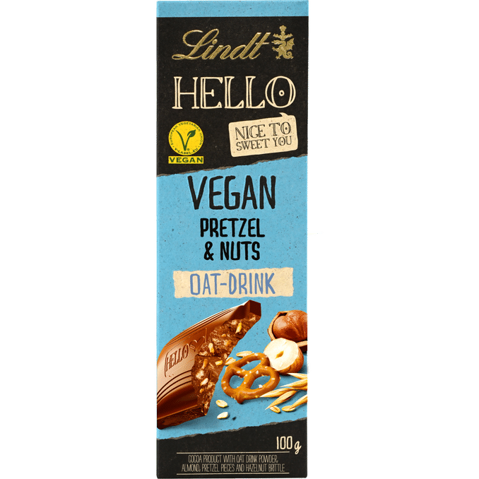 Lindt 3 x Choklad Vegan Pretzel & Nuts