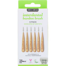 Mellemrumstandbørste Bambus 0,8 mm 6-pak