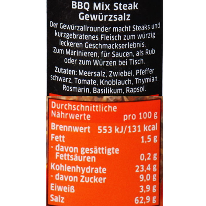 Ostmann BBQ Steak Salz