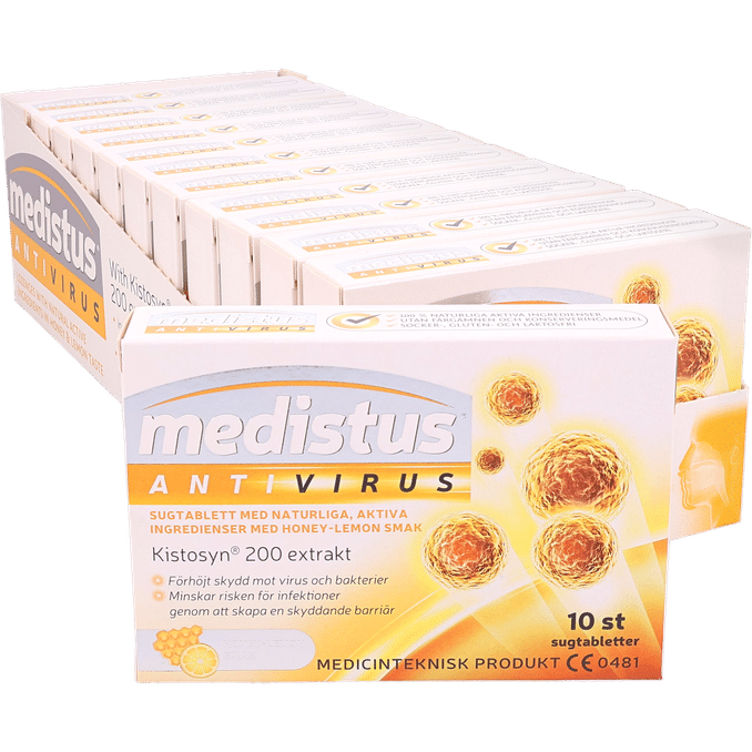 Medistus AntiVirus Sugetablet Honning Citron 12-pak
