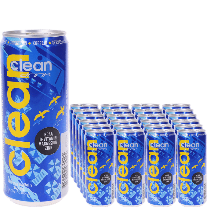 Clean Drink Energidryck Classic Pineapple 24-pack