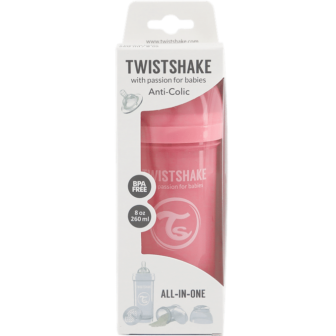 TwistShake Sutteflaske Anti-kolik Pink