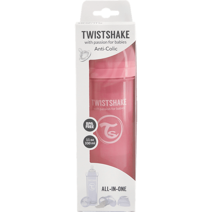 TwistShake Sutteflaske Anti-kolik Pink Large