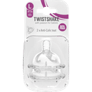 TwistShake Sutteflaskehoved Large Fra 4 måneder 2-pak