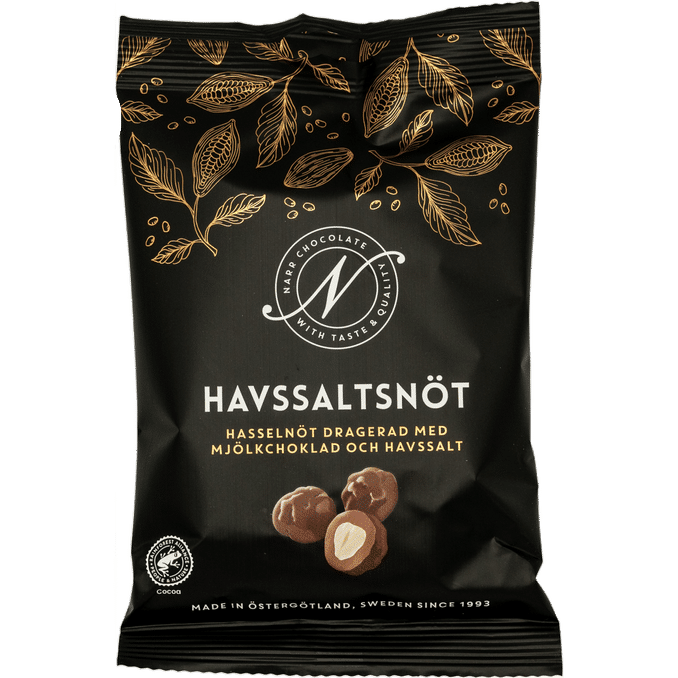 Narr Hasselnødder m. Mælkechokolade & Havsalt