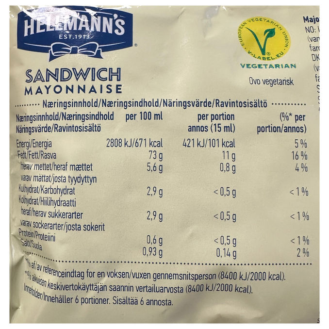Hellmann's Sandwich Mayonnaise 16-pak