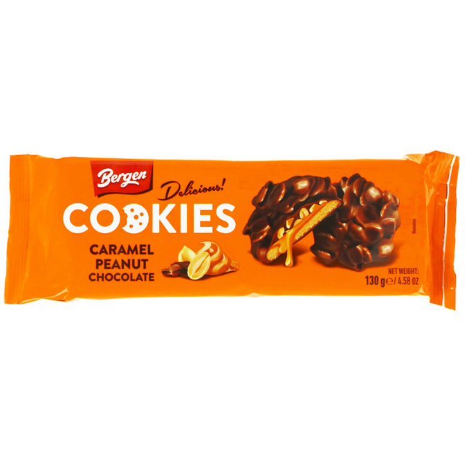bergen Gefüllte Kekse Karamell, Erdnuss & Schoki