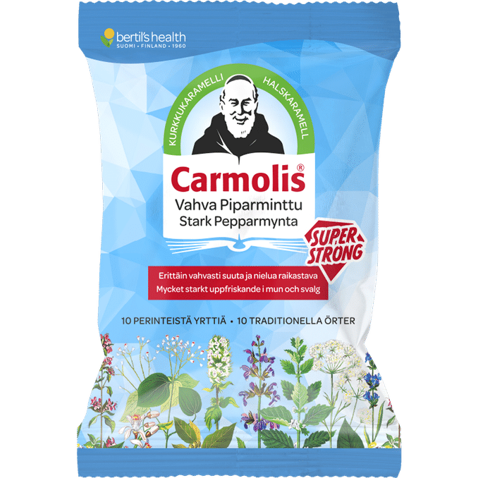 Läs mer om Carmolis 3 x Halskarameller Pepparmint