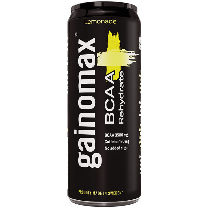 Gainomax 5 x Energidryck BCAA + Rehydrate Lemonade