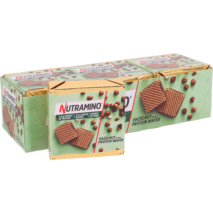 Nutramino Proteinvafler m. Chokolade & Hasselnødder 9-pak