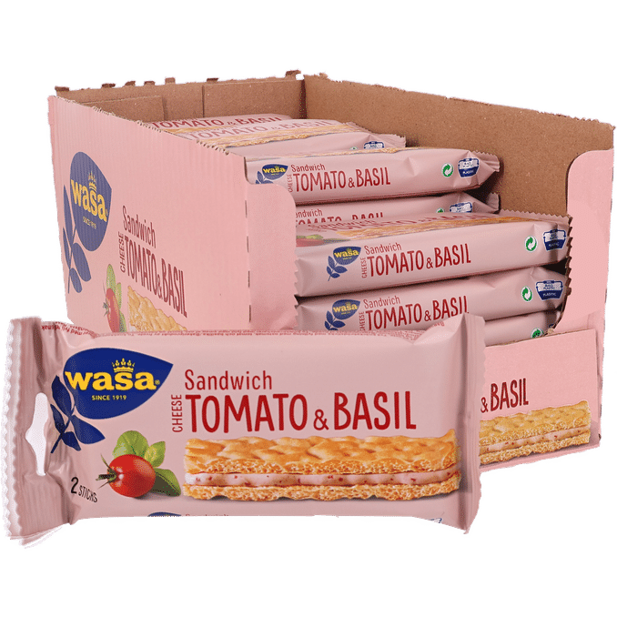 Läs mer om Wasa Sandwich Tomato & Basil 24-pack