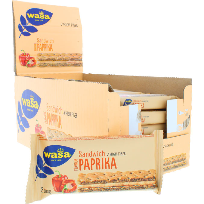 Wasa Sandwich Cheese & Paprika 24-pack 