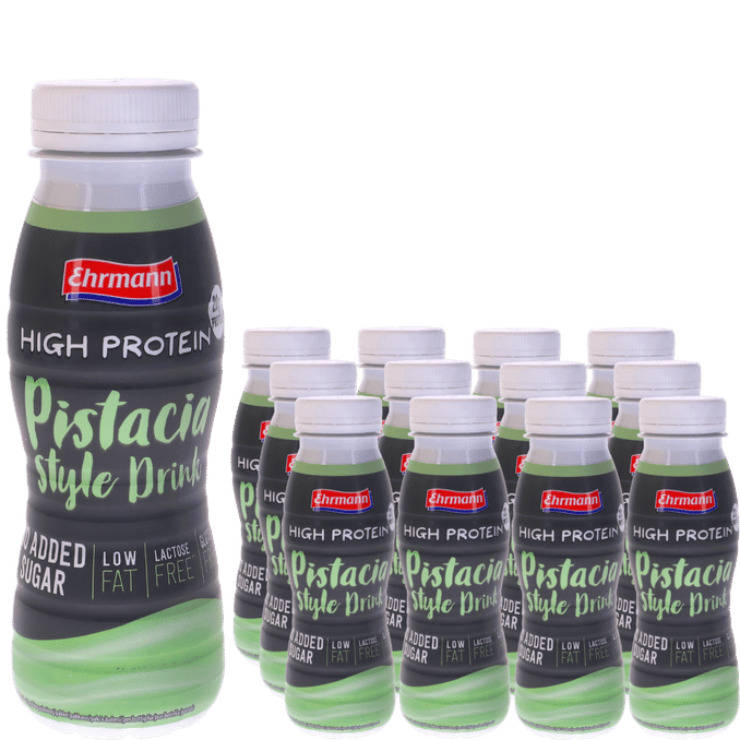 Läs mer om Ehrmann Proteindryck Pistachio 12-pack