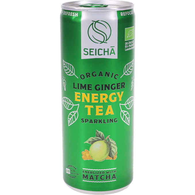 Seicha 2 x Energidryck Matcha Tea Lime Ginger