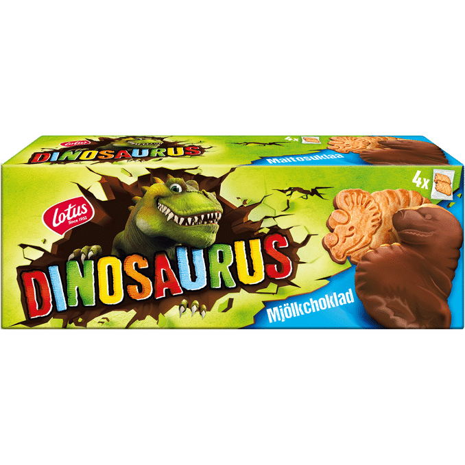 LOTUS 2 x Kex Dinosaurus Mjölkchoklad
