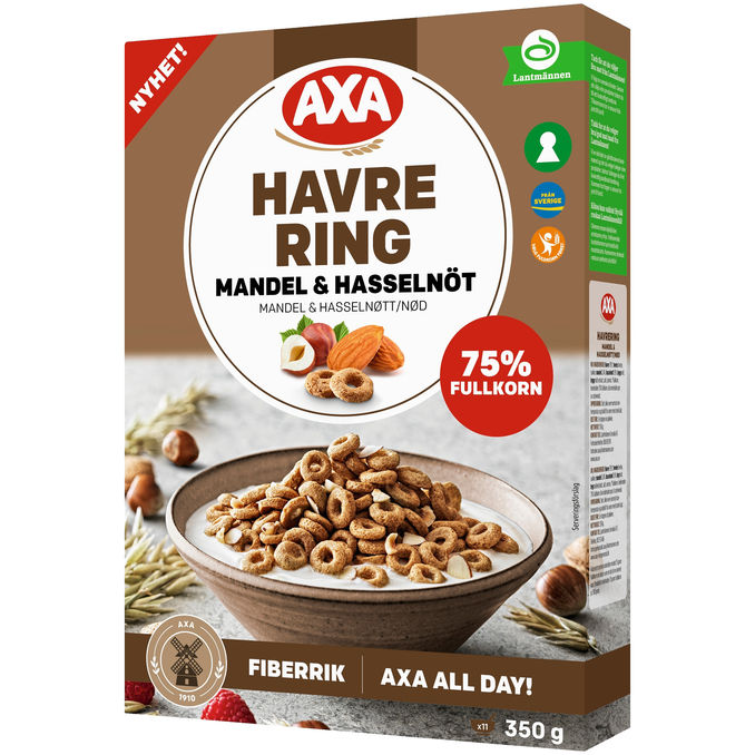 Axa Kaurarenkaat Manteli & Hasselpähkinä