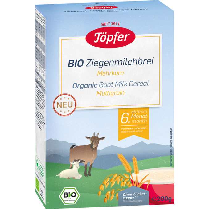 Töpfer     BIO Ziegenmilchbrei Mehrkorn