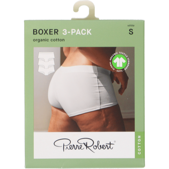 Pierre Robert Alushousut Boxer Valkoinen S-koko 3-pack