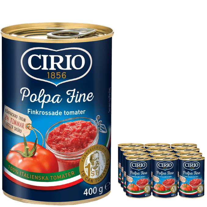 Cirio Finkrossade Tomater 12-pack