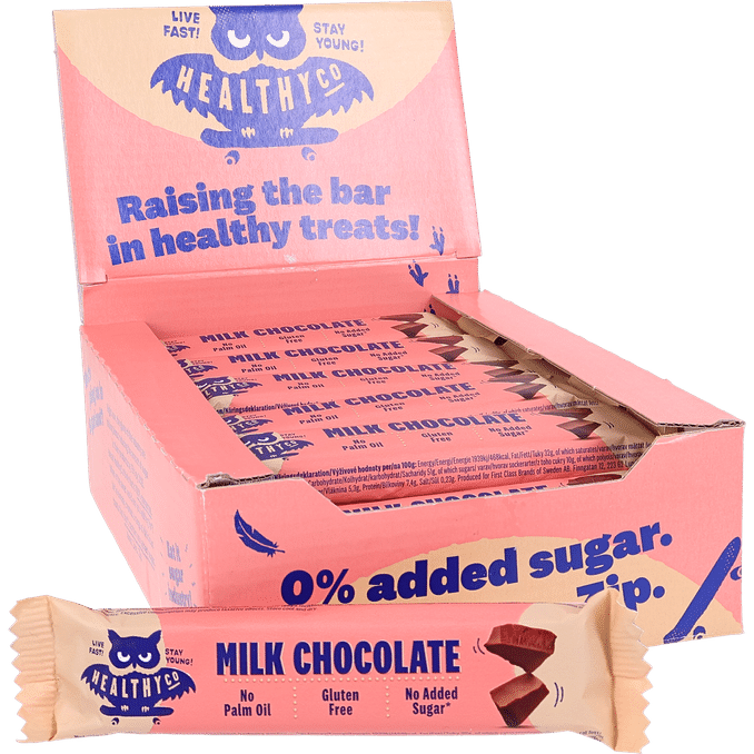 Healthyco Mjölkchoklad Glutenfri 24-pack 