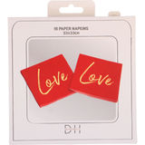Design House 95 Lautasliinat Love Punainen