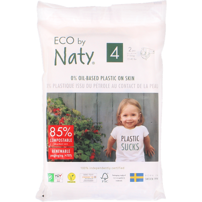 Naty Blöjor Storlek 4 2-pack