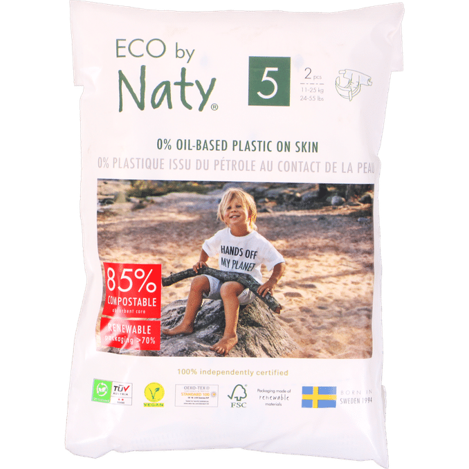 Läs mer om Naty 5 x Blöjor Storlek 5 2-Pack