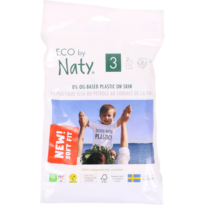 Läs mer om Naty 5 x Blöjor Storlek 3 2-Pack