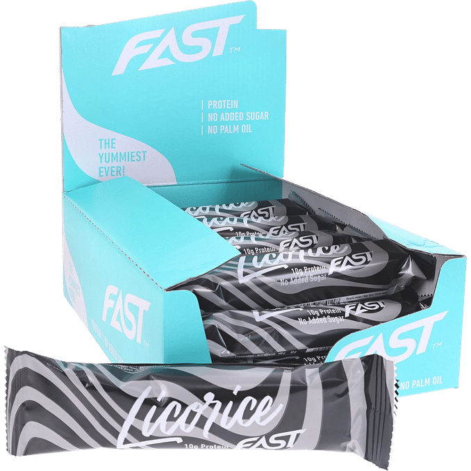 Läs mer om Fast Proteinbars Licorice 15-pack