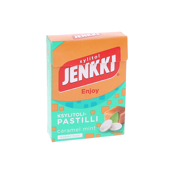 Läs mer om Jenkki 2 x Enjoy Caramel Mint Xylitolpastill