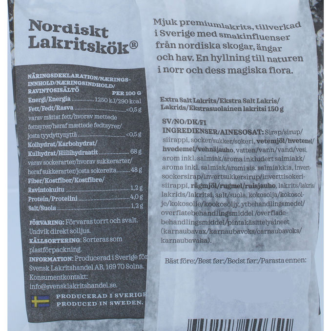 Nordisk Lakritskök Nordisk Lakrids m. Ekstra Salt