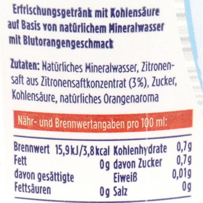 Gerolsteiner Mineralwasser Blutorange, 6er Pack (EINWEG) zzgl. Pfand
