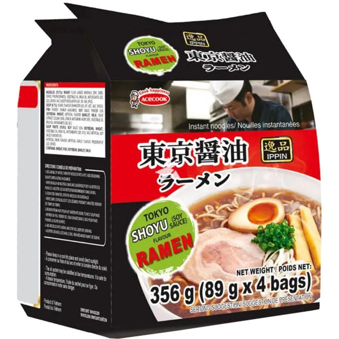 ACECOOK Tokyo Shoyu Ramen, 4er Pack