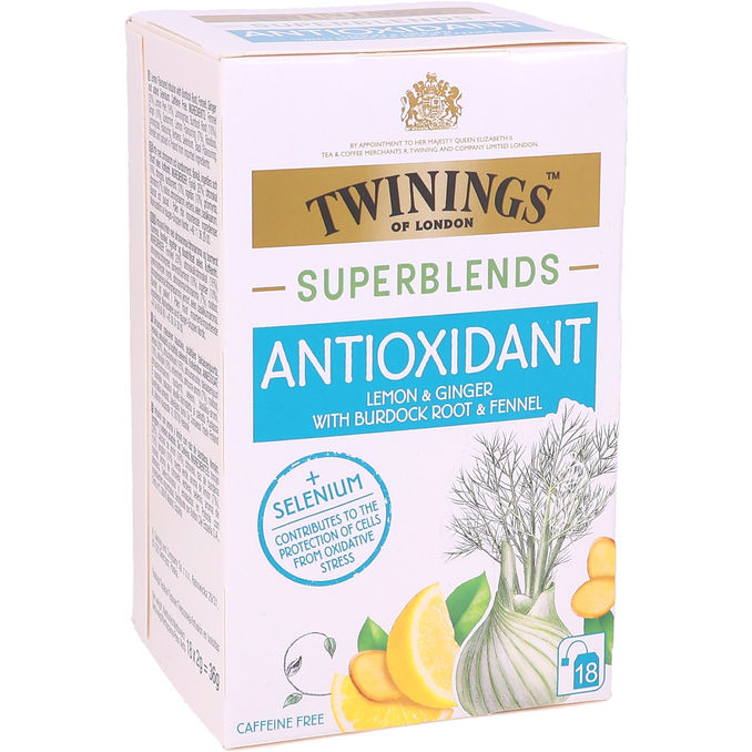 Läs mer om Twinings Te Antioxidant Citron & Ingefära