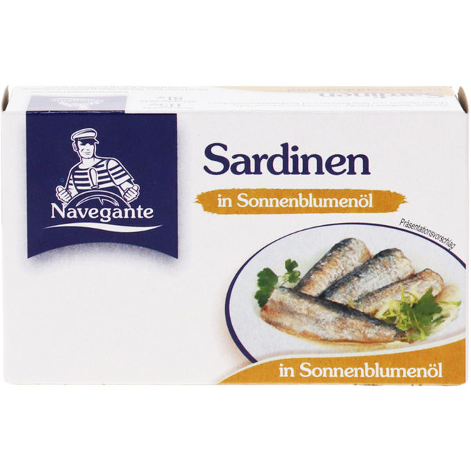 EL NAVEGANTE Sardinen in Sonnenblumenöl