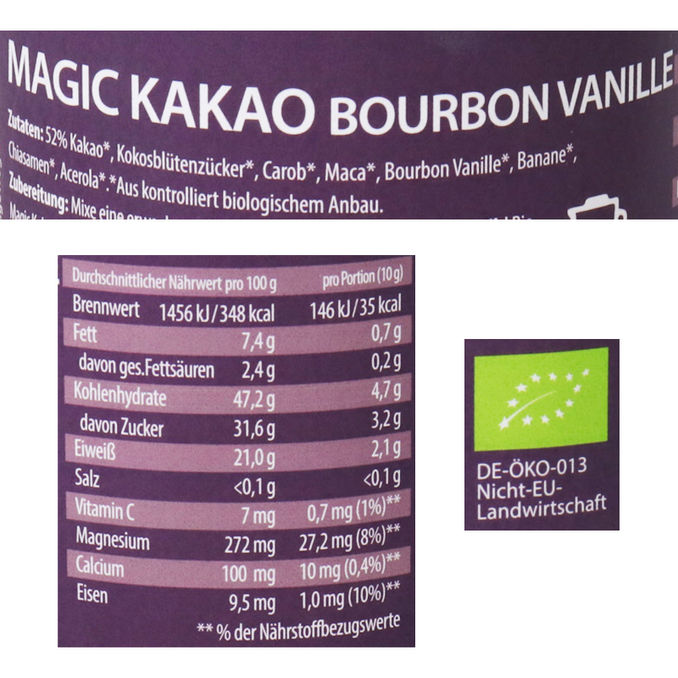 Taste Nature BIO Magic Kakao Vanille 100g