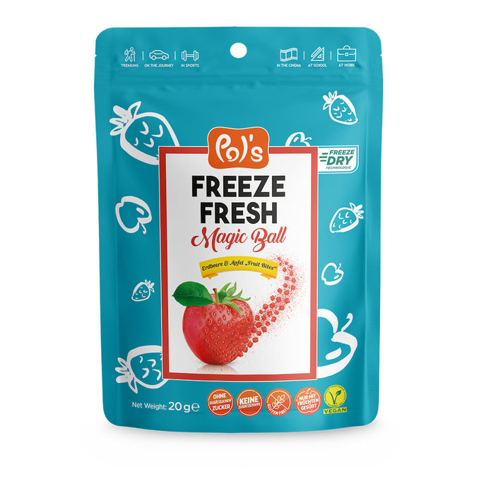 Pol's Freeze Fresh Magic Ball Fruit Bites Erdbeere & Apfel