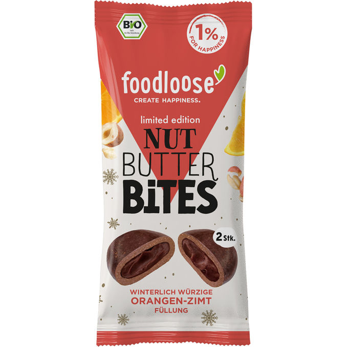 foodloose BIO Nut Butter Bites Orange-Zimt 