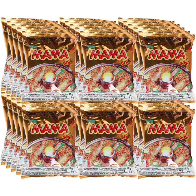 Mama Instantnudeln Shrimp Tom Yum Cremig, 30er Pack