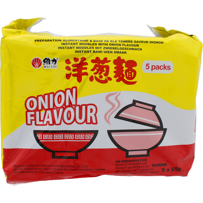 Weilih Snabbnudlar Lök 5-pack