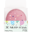 Pictura Muffinsformar Rosa Prickar 30-pack