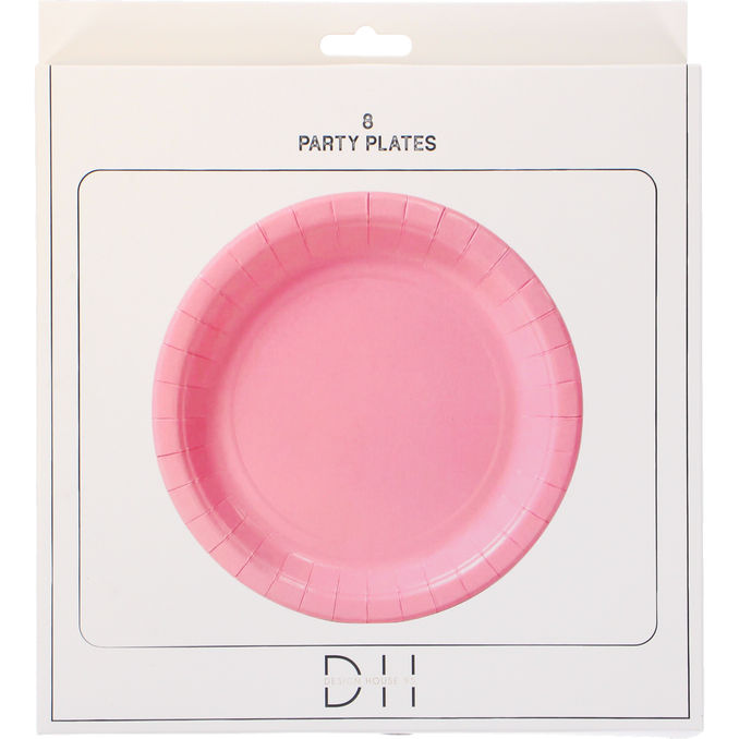 DesignHouse 95 Papperstallrik Rosa 8-pack