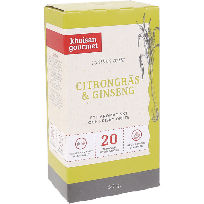 Khoisan Gourmet Te m. Citrongræs & Ginseng